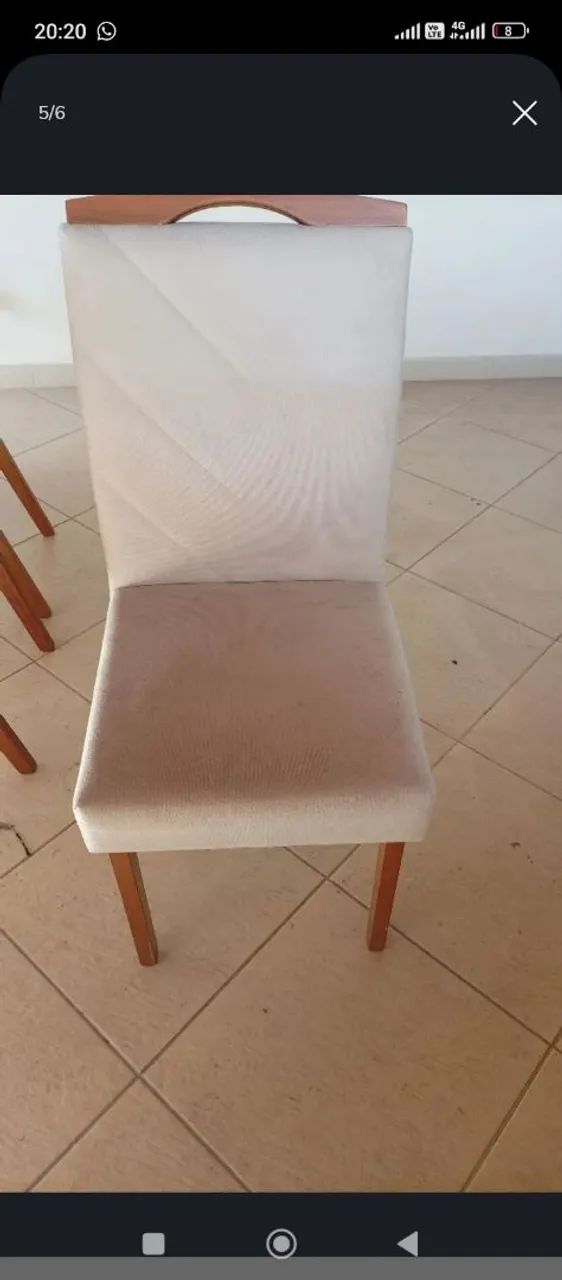 Mesa de jantar com 8 cadeiras64341728616065124