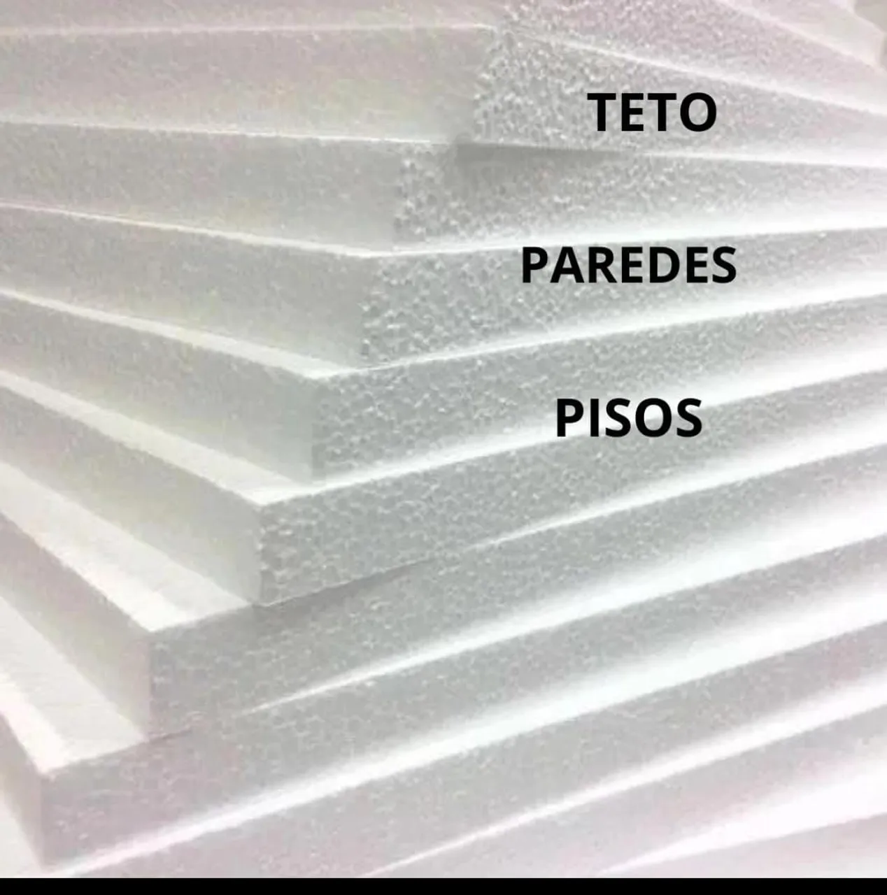 10 Placas de isopor EPS 30mm. Anti chama