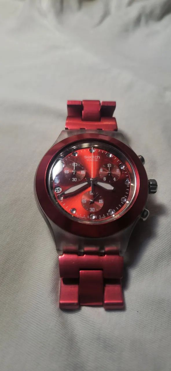 swatch irony full-blooded red