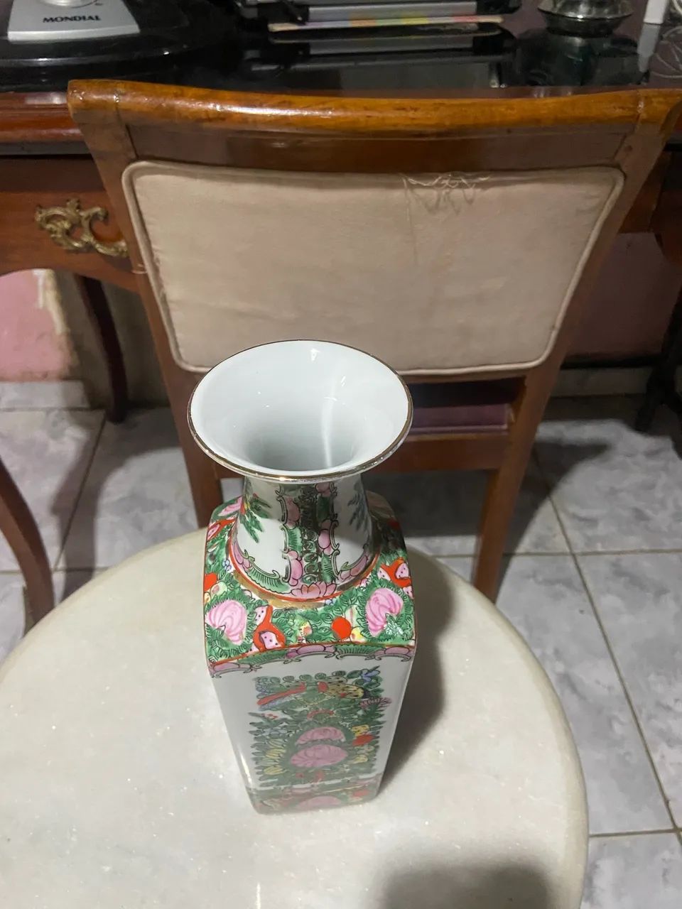 Vaso chinês quadrado perfeito 30 cm raridade  - Foto 5