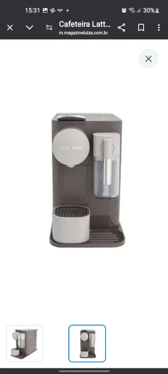Cafeteira Nespresso Inissia - cinza - Foto 2
