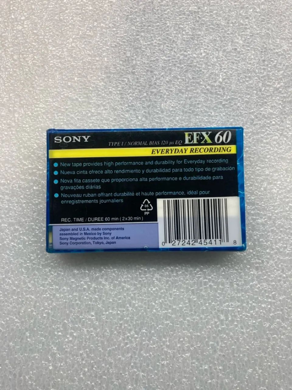 Fita Cassete Sony EF?X 60 lacrada  - Foto 2
