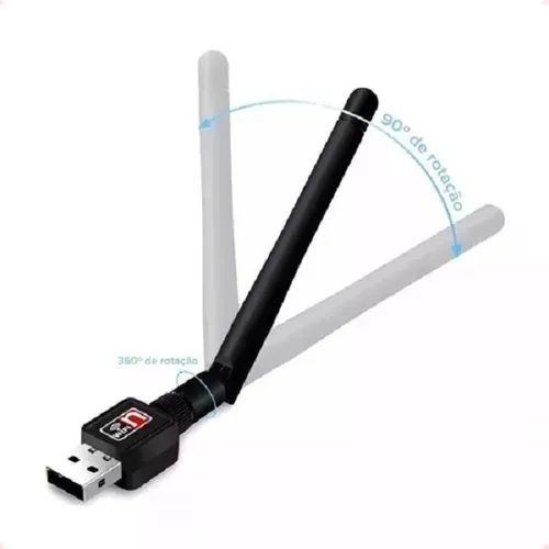 Adaptador Usb Wi-Fi 802.11 com Antena - Loja Coimbra Computadores - Foto 4