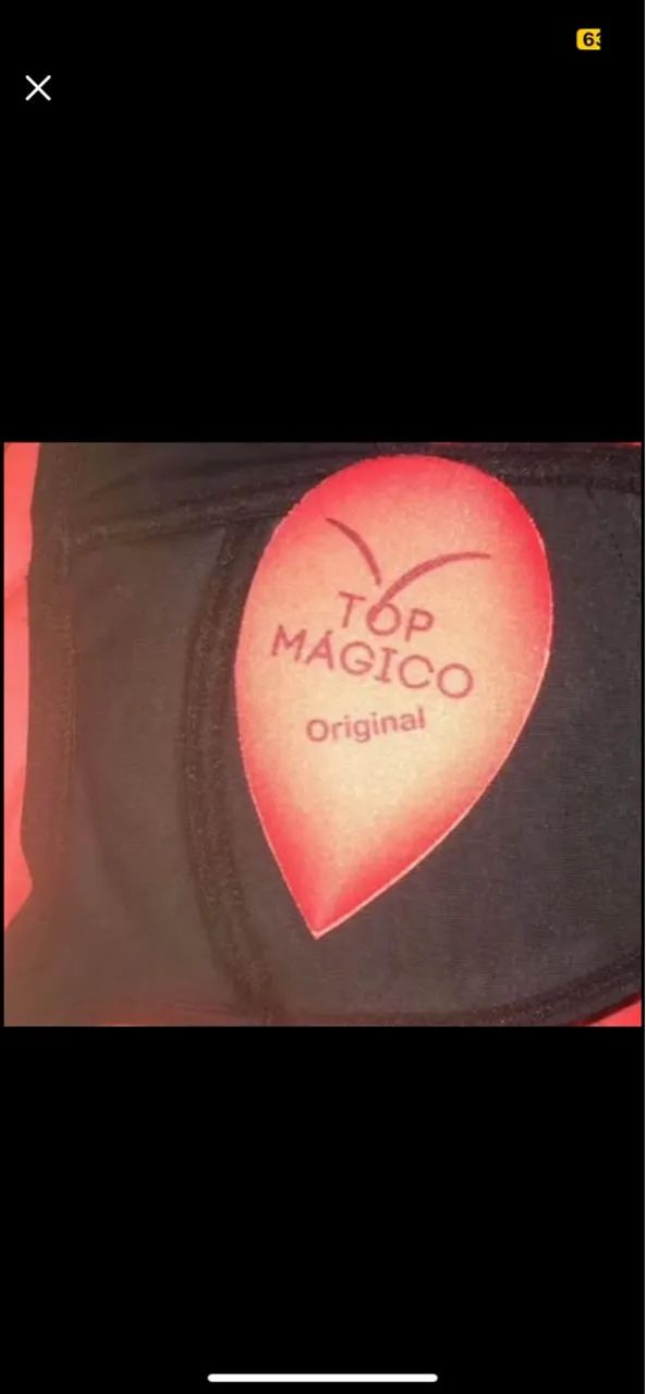 Sutiã Top mágico original preto efeito silicone  - Foto 3