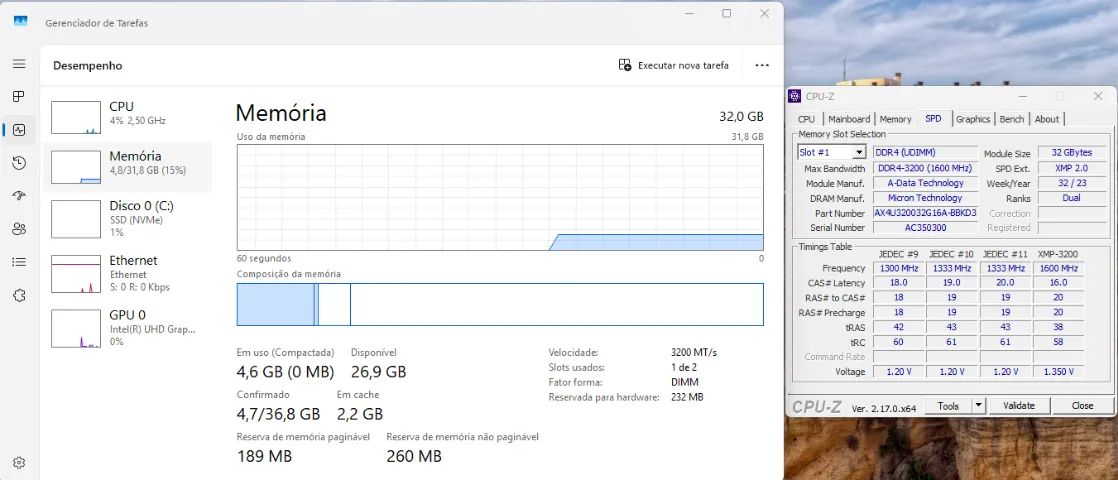PC i5 12400, 32GB RAM, SSD NVMe 1TB, WATERCOOLER (Peças Novas/Garantia) - Foto 6