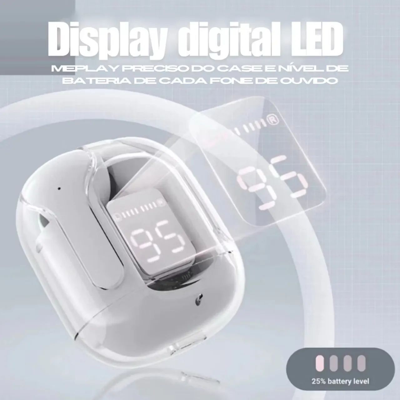 Fone de Ouvido Branco Bluetooth 64286009011074122