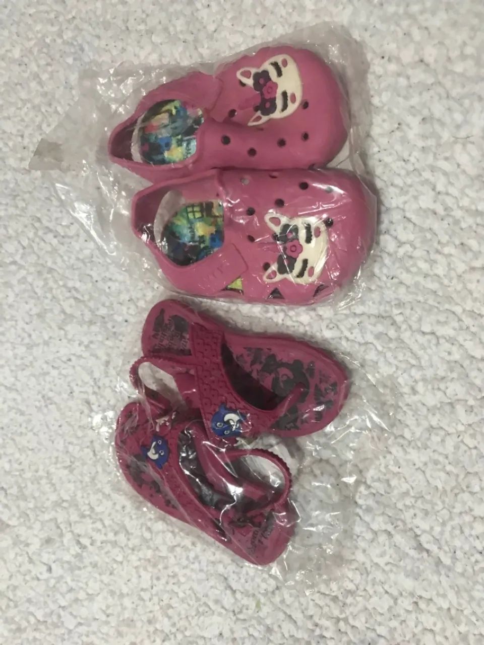 Kit sandálias infantil num 17/18 novas 