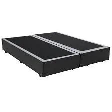 Base Box Queen Bipartido Blindado Cinza - Entrega Rápida! 