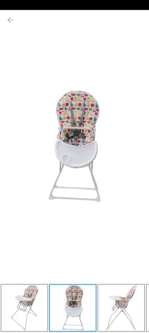 Cadeirinha de Alimentação Infantil - Multicolorida  - Foto 4
