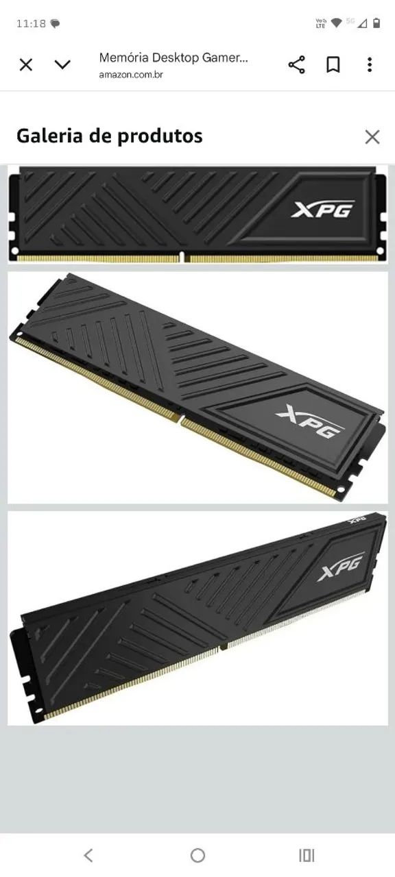 Memoria ram pc 16gb64312623118337120