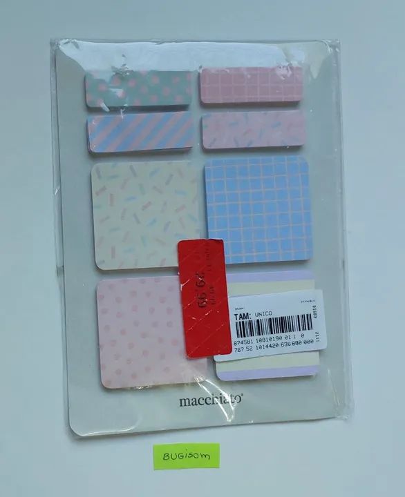 Post-it's Decorativos / Notas adesivas pastéis da marca Macchiato- Kit com 8 - Foto 3