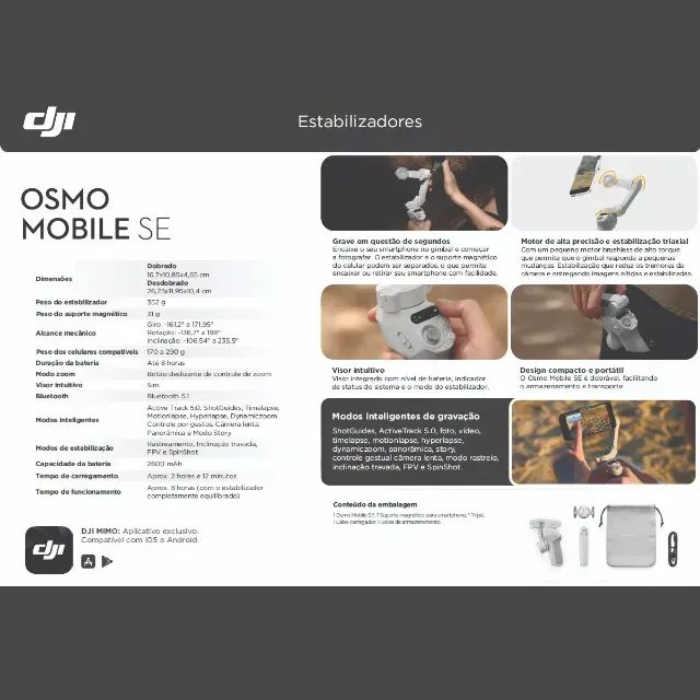 dji osmo mobile se - seminovo em excelente estado - Foto 6