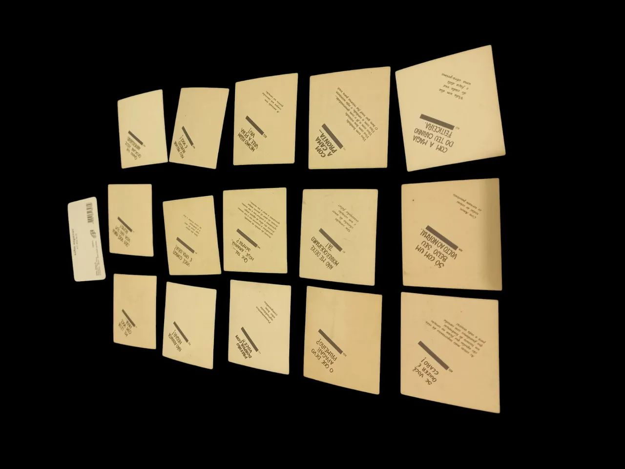 Figurinha cards Antiga mensagens - Foto 2