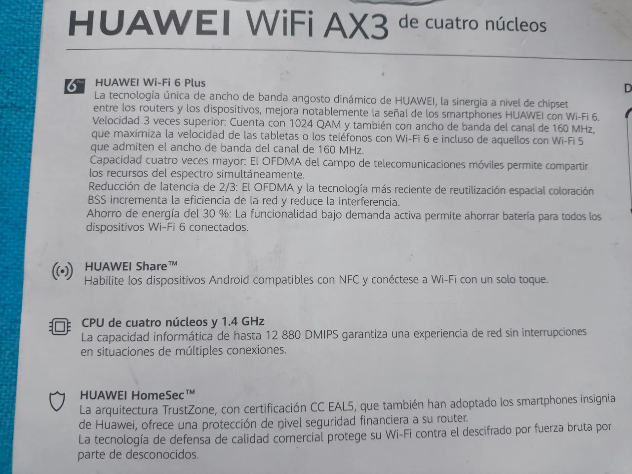 Roteador HUAWEI WiFi AX3 de 4 núcleos - Wi-Fi 6 Plus - Foto 4