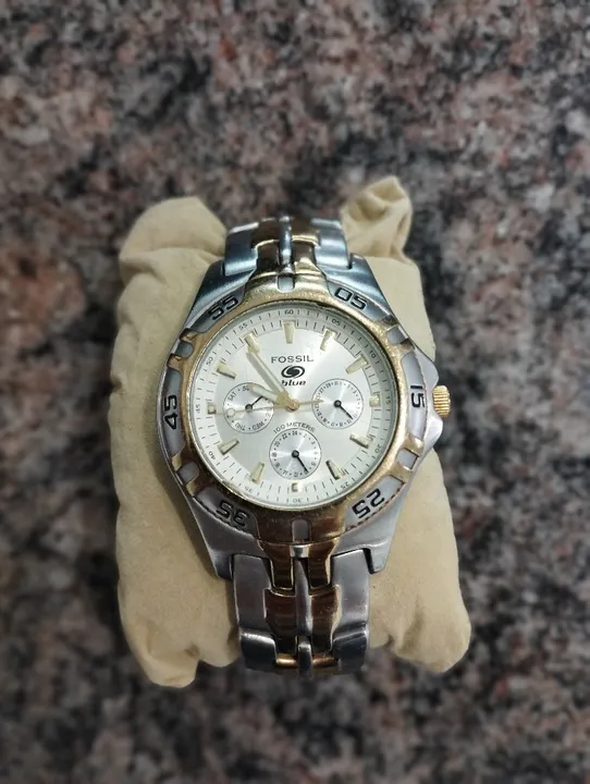 Relógio Fossil vintage Blue Masculino original 