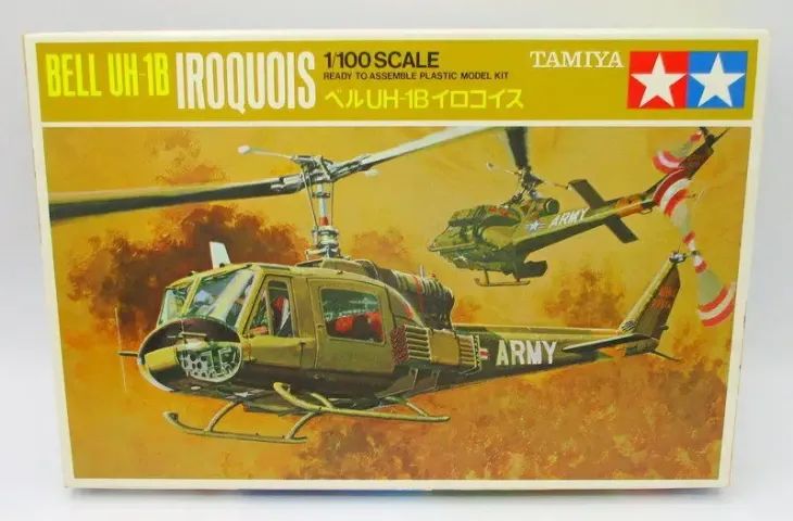 HELICOPTERO BELL UH 1B IROQUOIS [Tamiya] 1:100 - Plastimodelismo [novo]