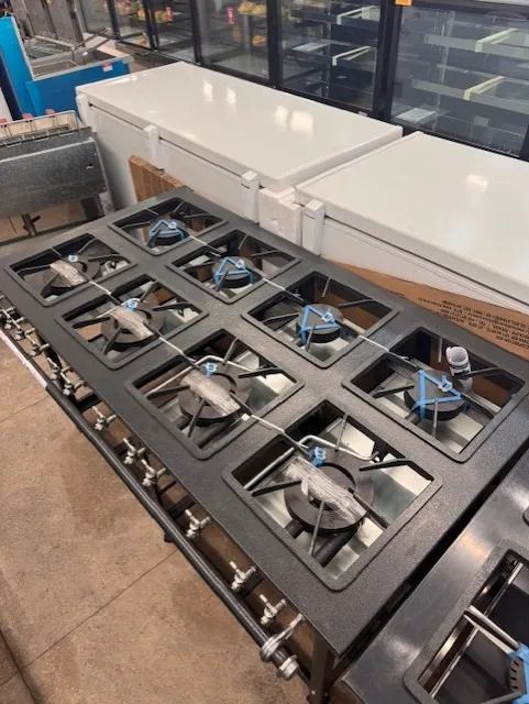 Fogão industrial 8 bocas baixa pressão - 4 bocas duplas 4 bocas simples - restaurante  - Foto 2