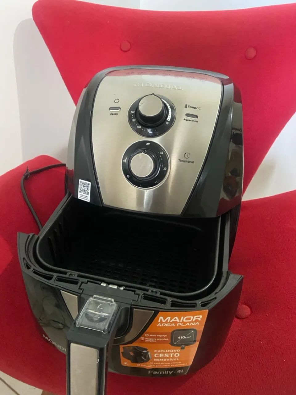 Air Fryer Mondial Family 4L - Novo - Foto 4