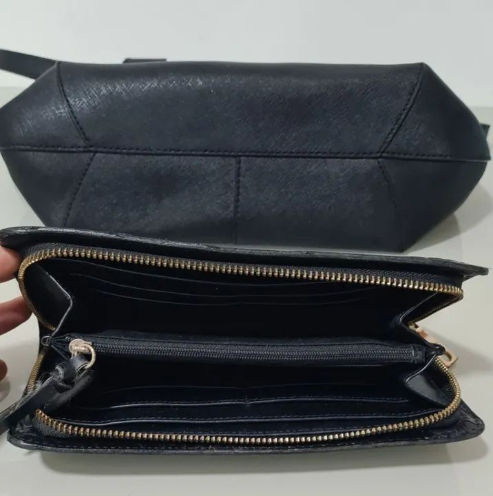 Bolsa  e carteira DKNY Preta Original - Foto 3