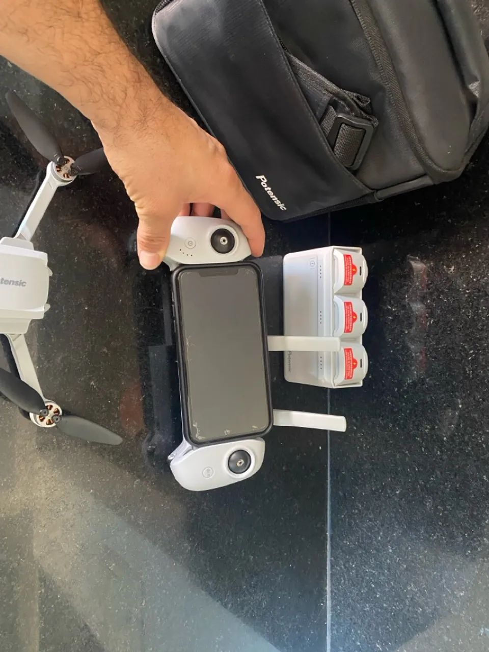Drone Potensic com controle remoto e bateria extra - Foto 3