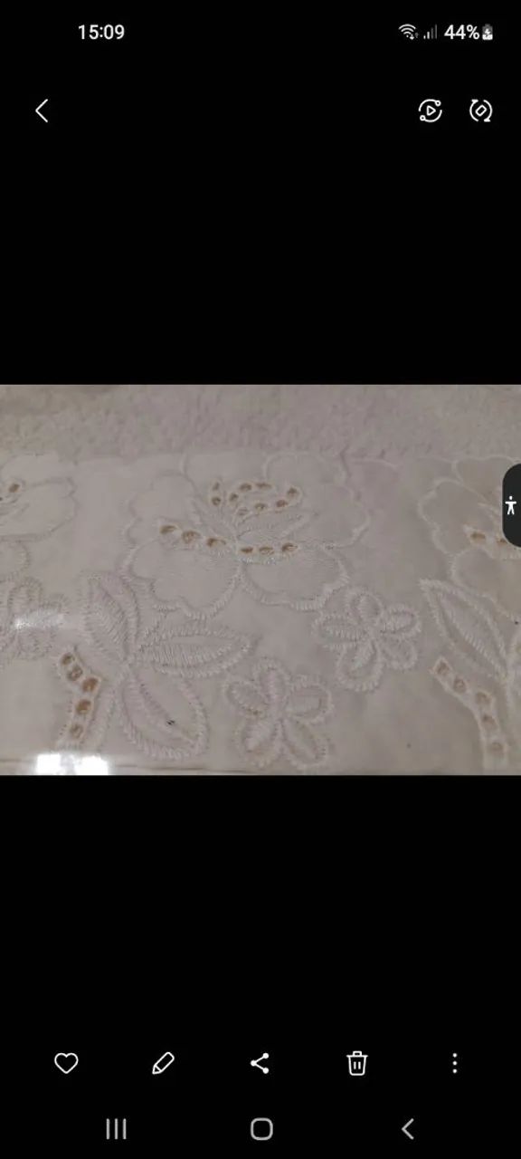 Jogo de Banho Bordado Inglês 5 Peças - Gold First Class. Presente especial para o Natal. - Foto 4