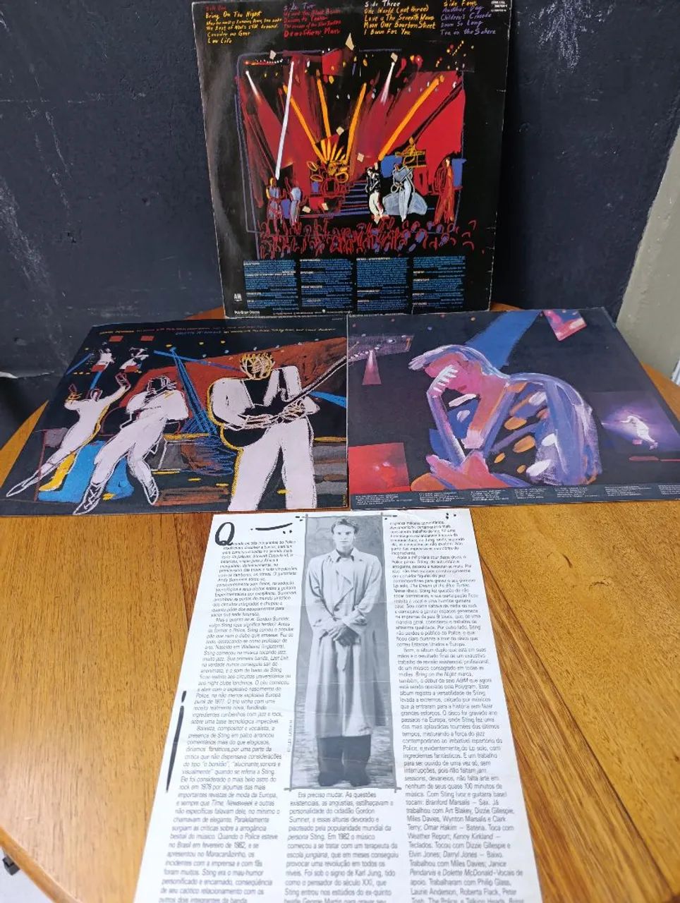 Sting LP DUPLO DISCO VINIL - Bring on the Night  COM ENCARTES E POSTER  - Foto 3