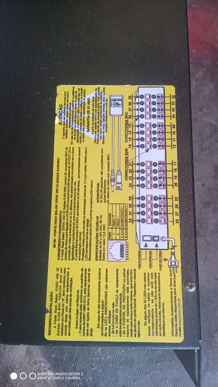 Switch Matrix/Distribuidor de Vídeo CCTV 32 Canais - Foto 3