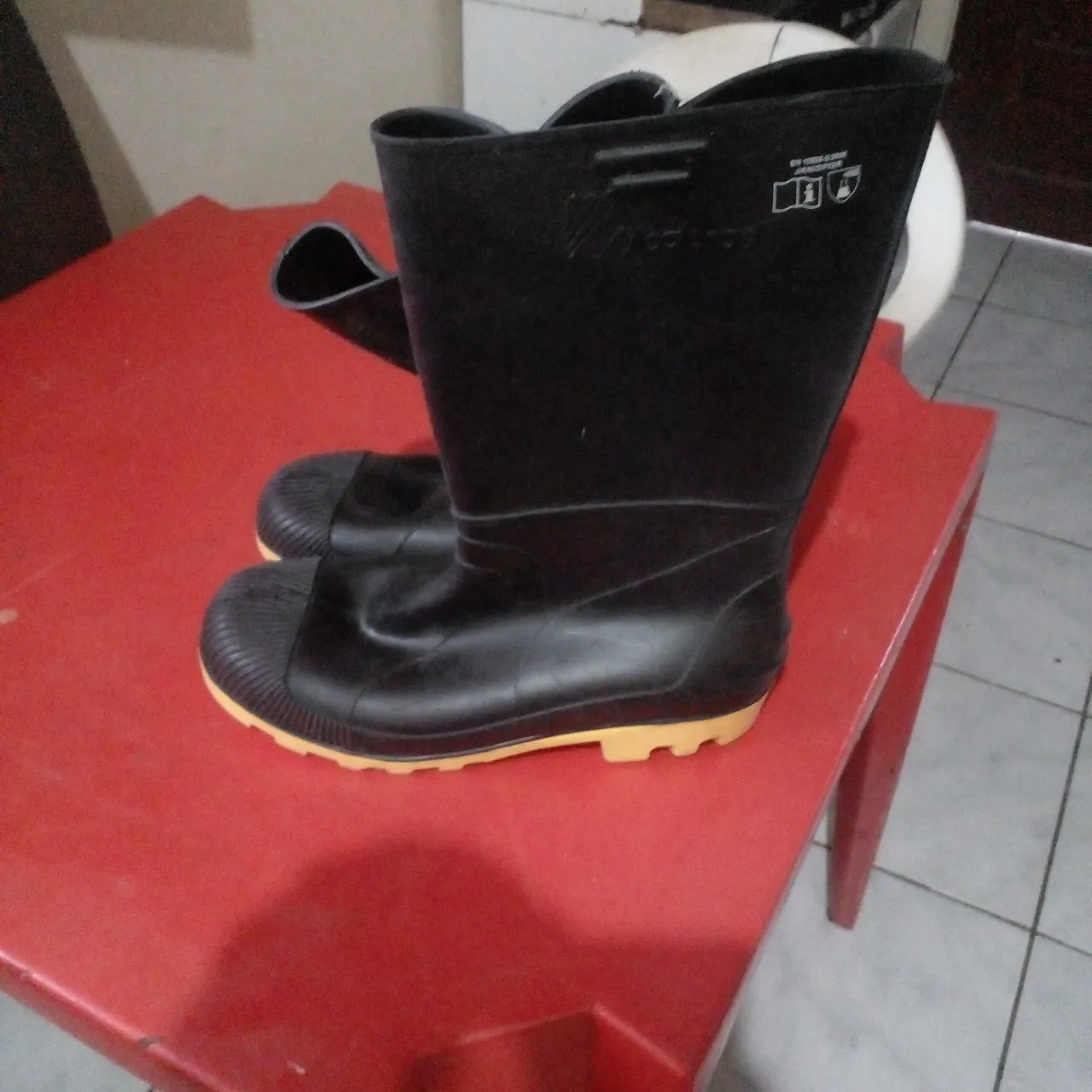 Botas de borracha para trabalho
