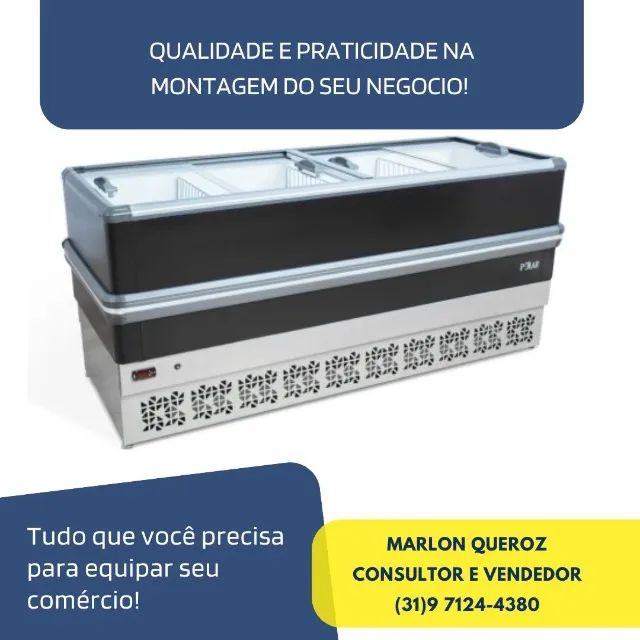 Ilha de Congelados 2M Polar Preta 127-220v