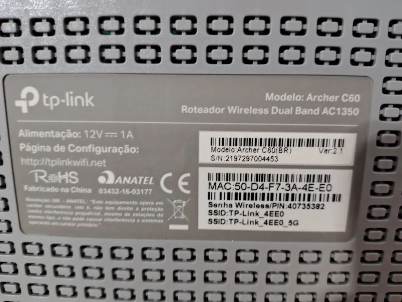 Roteador TP Link64263936392451123
