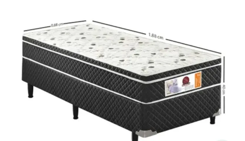 CAMA BOX SOLTEIRO COM AVARIA!!!