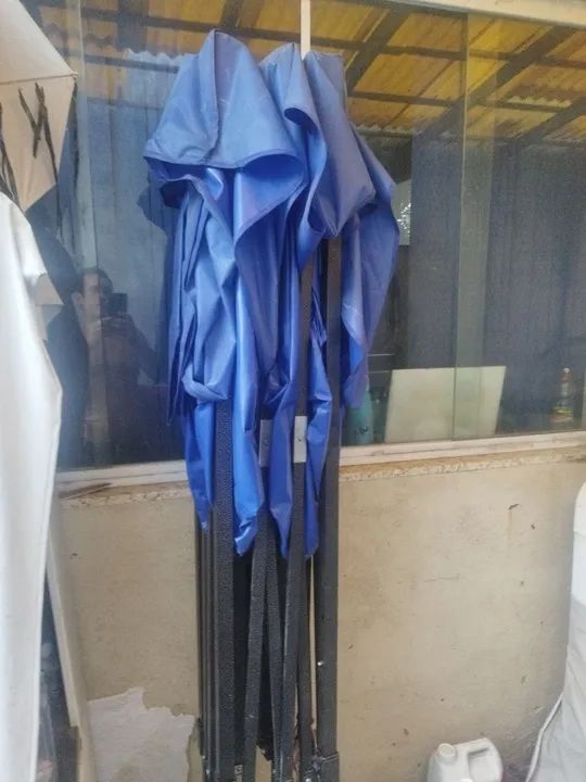 Tenda de Camping Dobrável Azul