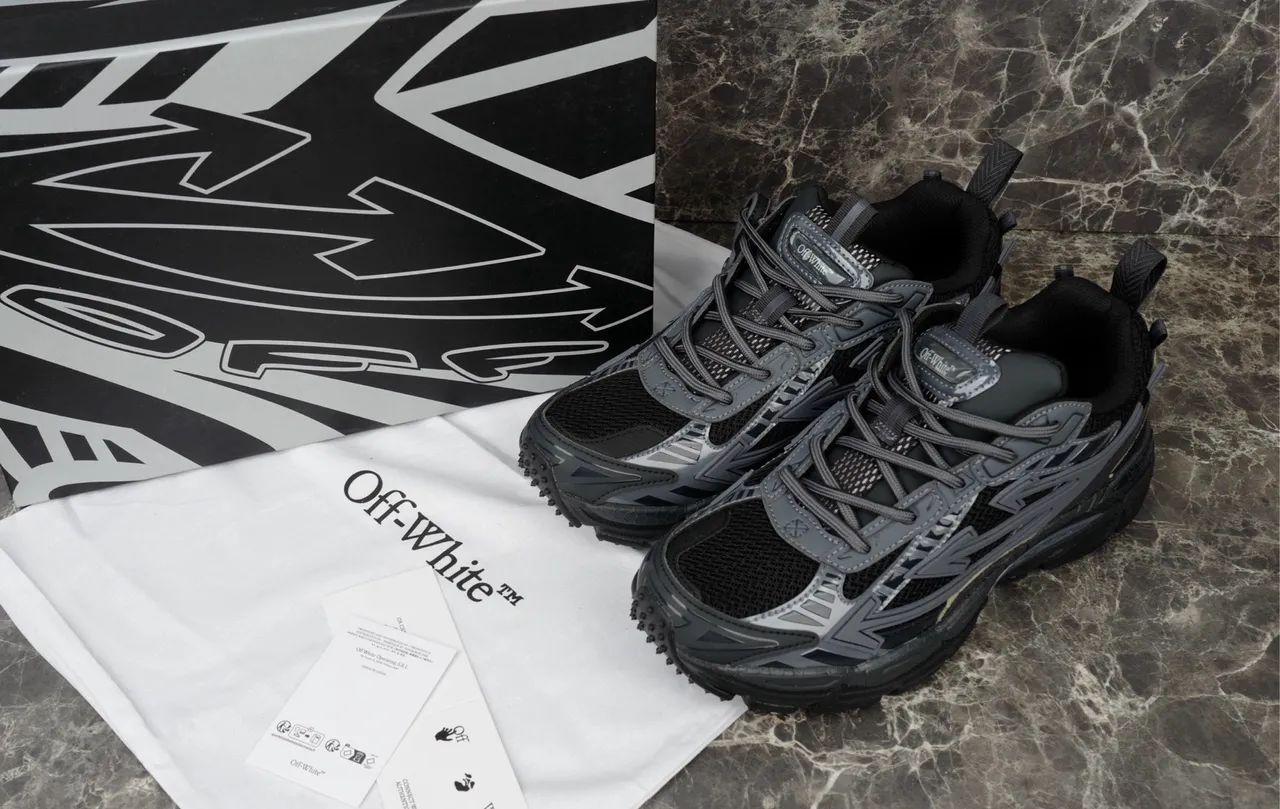 Tênis Off-White Preto e Cinza