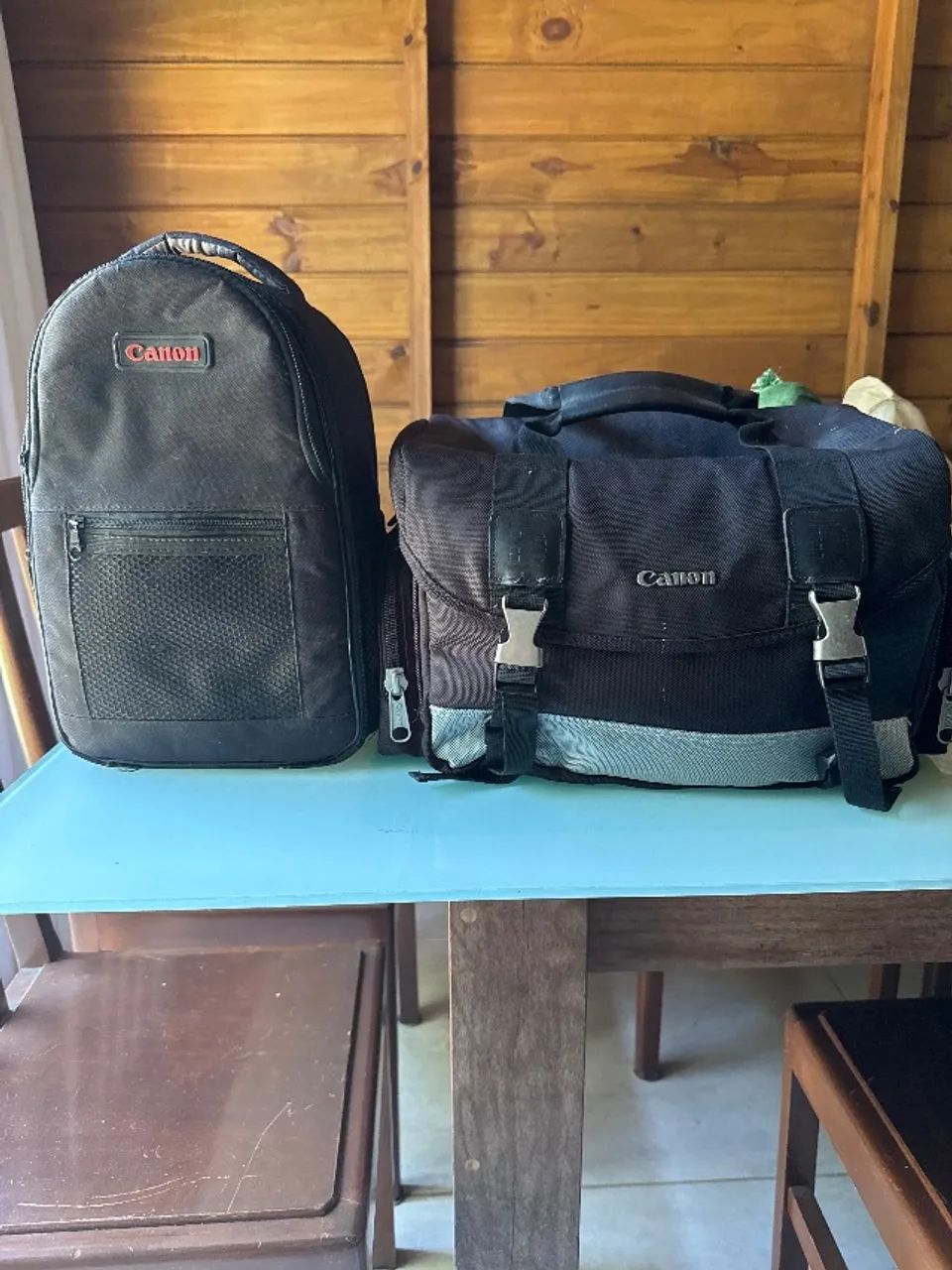 Conjunto de equipamentos fotográficos 