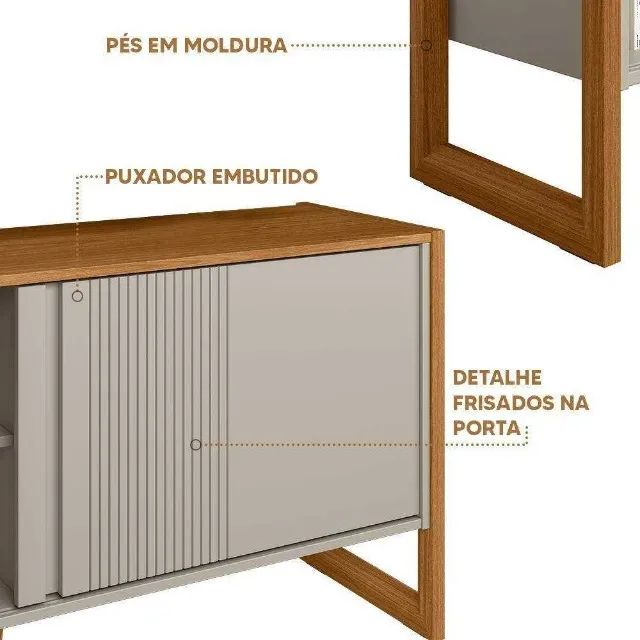 Rack Para TV Até 55 Polegadas Gold - FAZEMOS ENTREGA!65746295851650121