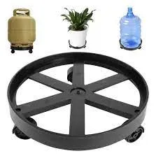 Suporte Botijão Gás galão de água Planta Flor Com Roda Rodinha