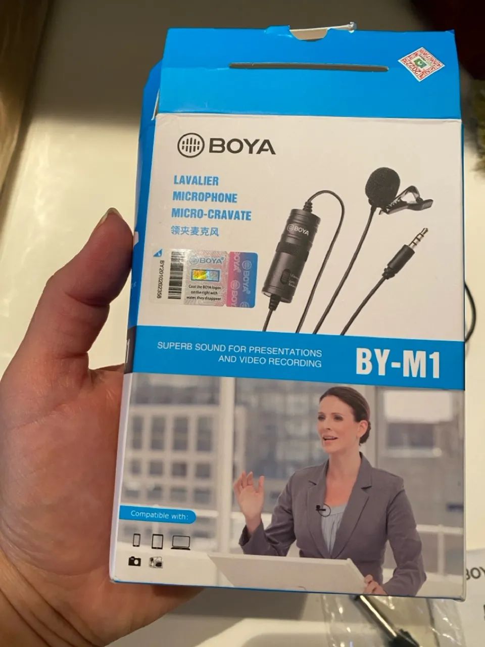 Microfone Lapela Boya By-m1 Omni Direcional Dslr/smartphone - Foto 4
