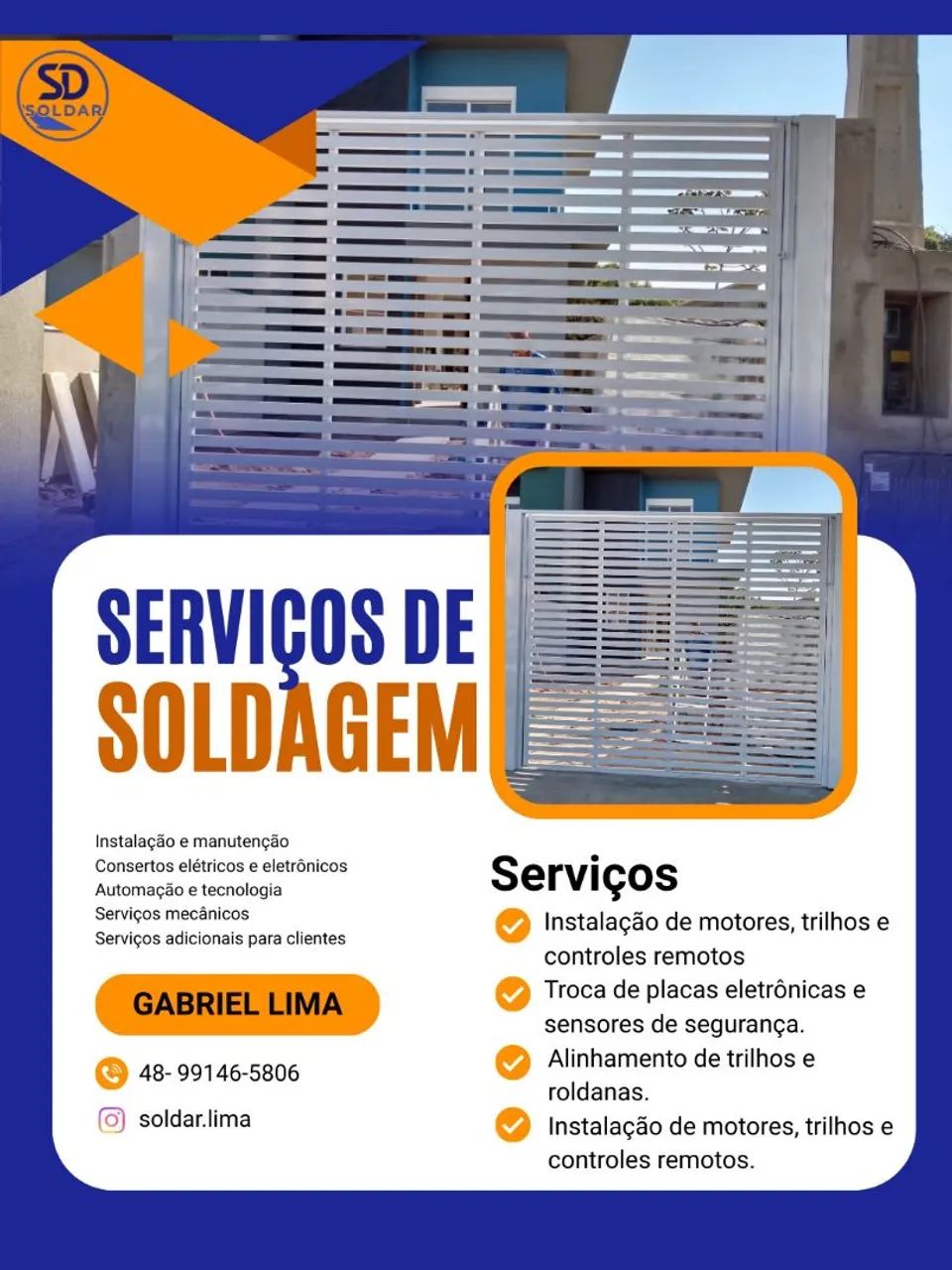 Soldar- ar condicionado,portões e grades 