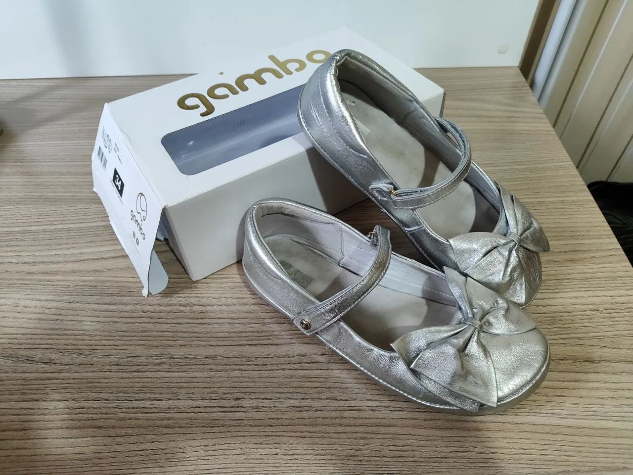 Sapatilha Gambo Tam 34 Couro 64628978025091121