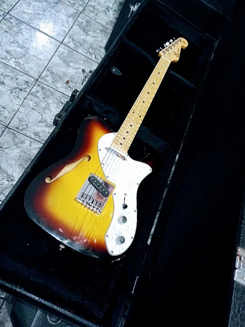 Guitarra telecaster thinline, SX  (cap Saymor Duncan)