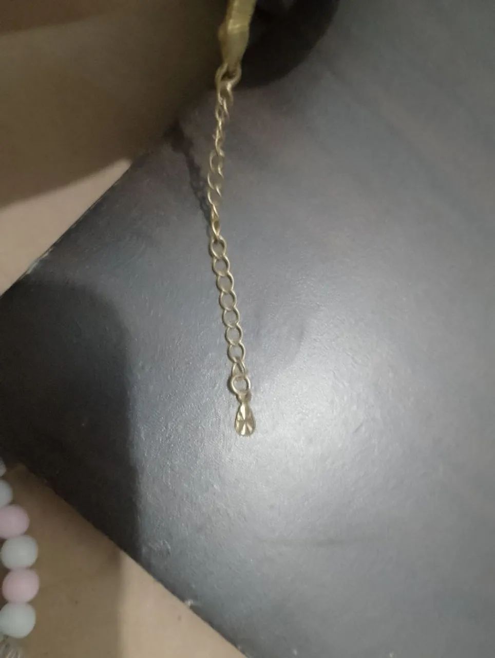 Pulseira e anéis dourados  - Foto 3
