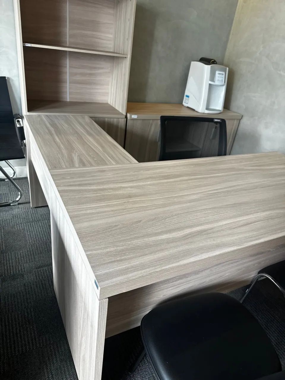 Mesa 1.50x1.60 Escritório em L Amadeirada - Foto 5