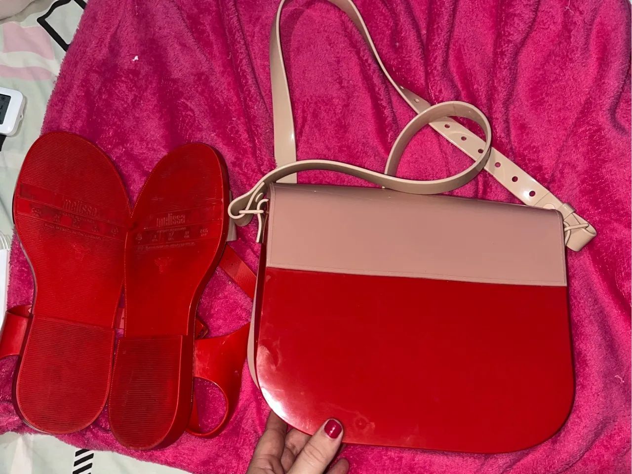 Bolsa+ sapato melissa conjunto - Foto 3