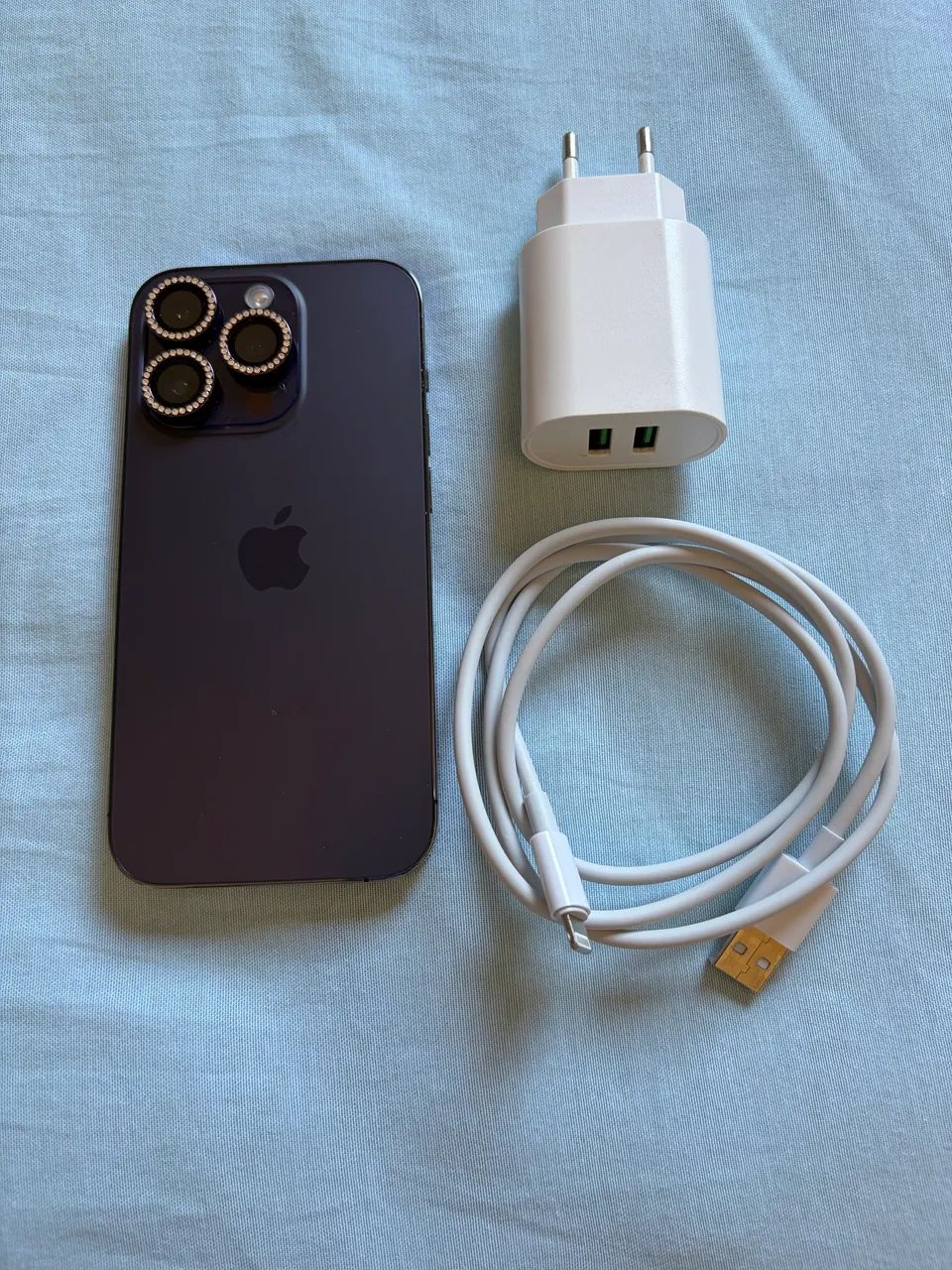 Vendo iPhone 14 Pro 256GB Roxo Profundo - Vidro Intacto (Com Detalhes)? - Foto 3