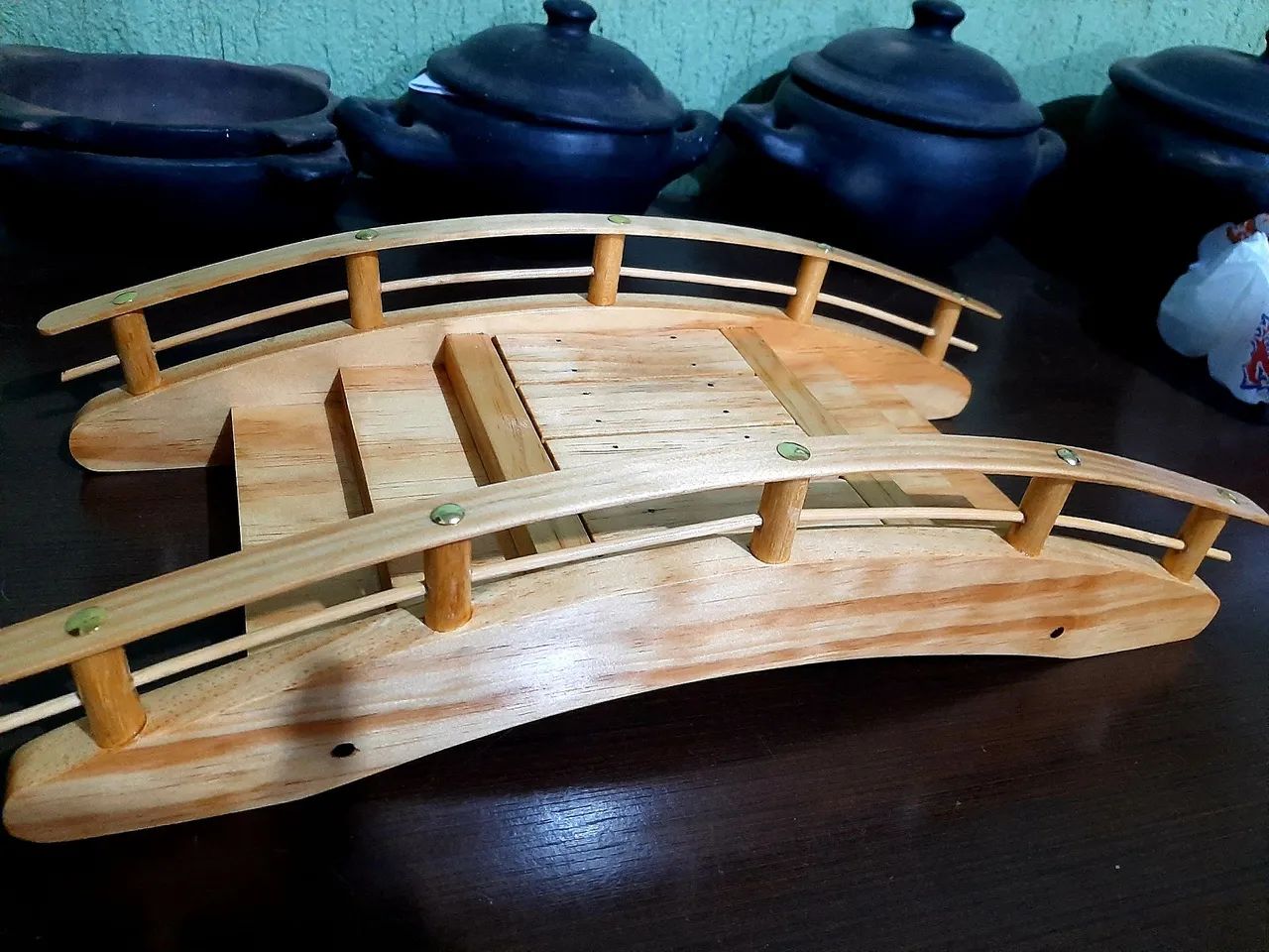 Barco de madeira para sushi  - Foto 2
