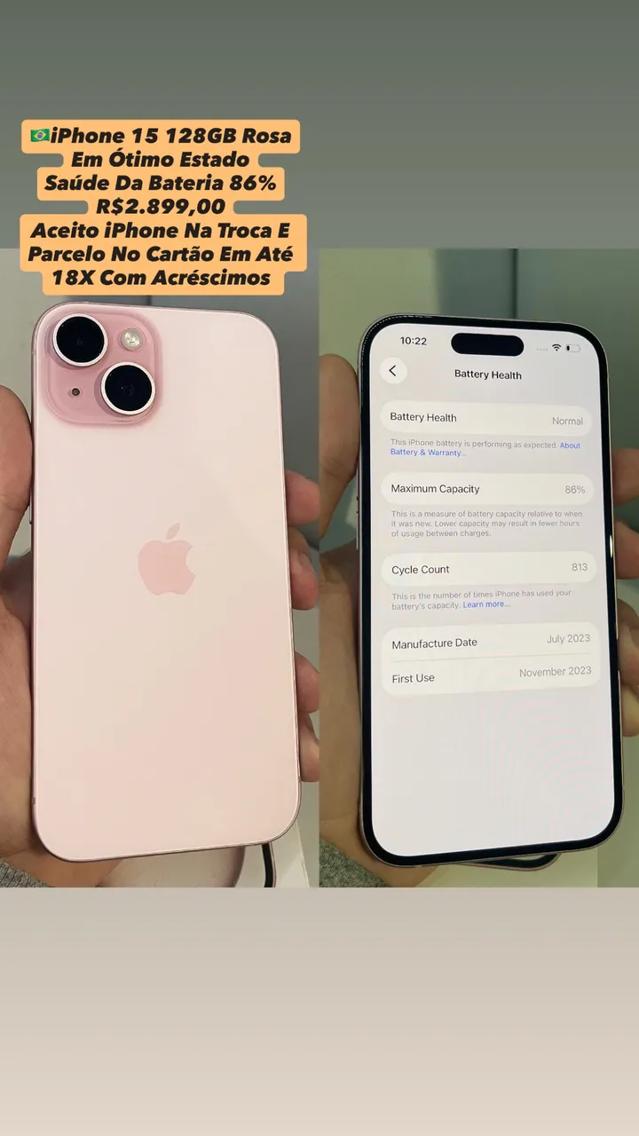 iPhone 14 128gb / Starlight / Original - Celulares e Smartphones