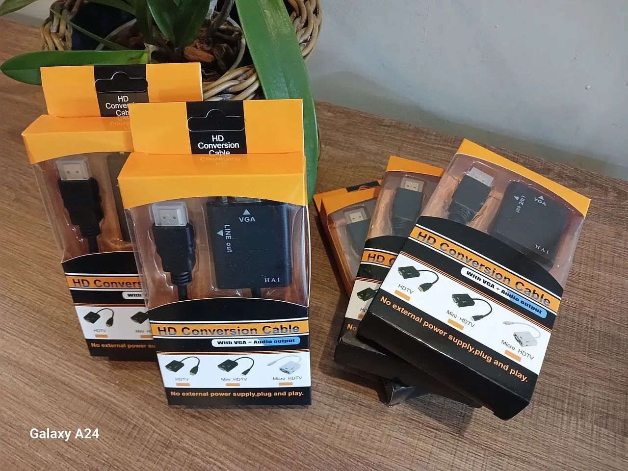 Adaptador e Conversor Hdmi Para Vga + cabo P2  - Foto 2