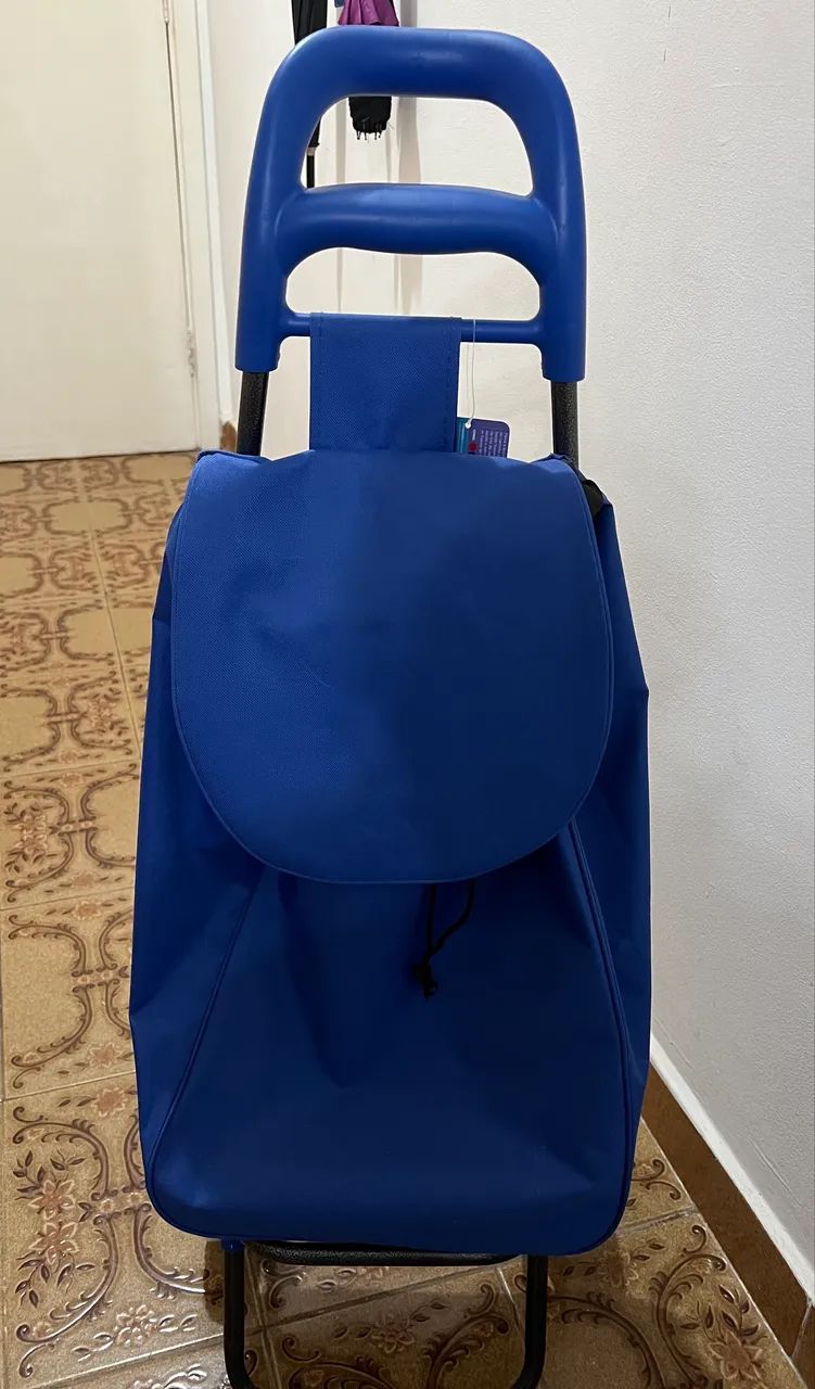 Carrinho de compras azul e Moop, Dois pelo preço de um. 