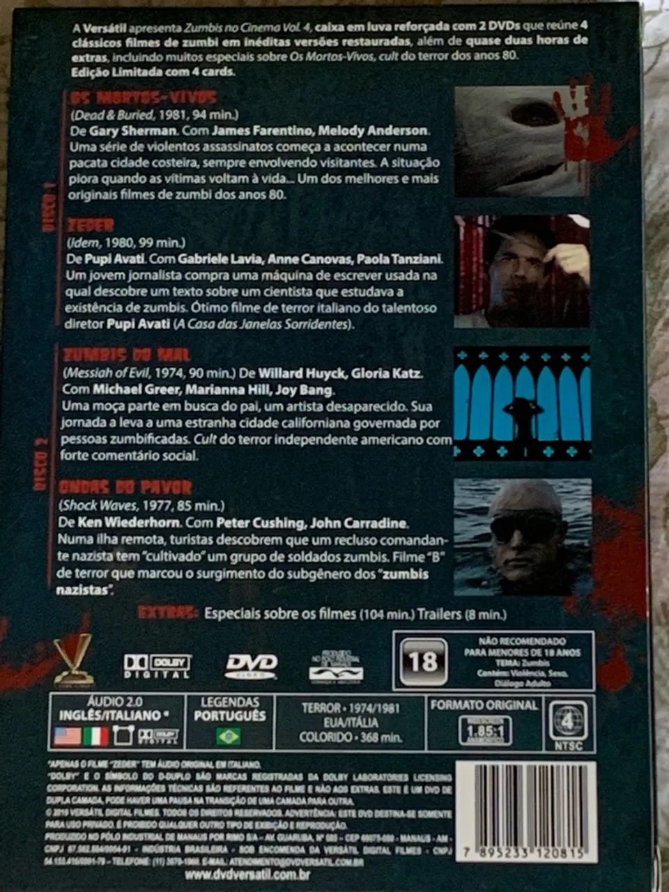 Dvd Zumbis no Cinema Vol. 4 - Foto 2