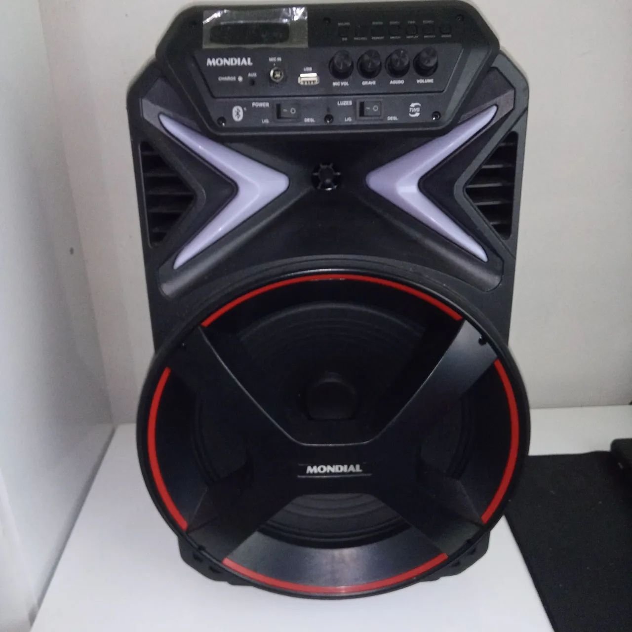 Vendo caixa amplificada connect lights cm -400 mundial cor preta  - Foto 3